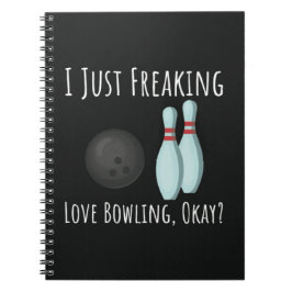 Roliga presenter för bowlingfantaster Bowlare Spor Anteckningsbok