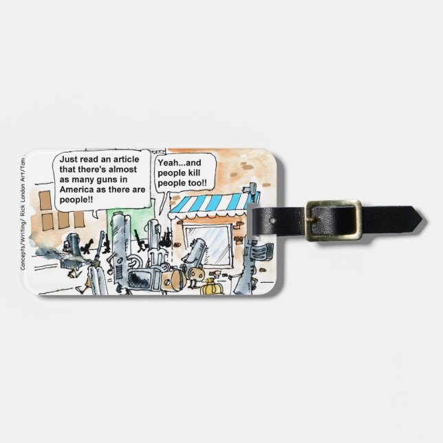 Roliga presenter, t-shirts & kort - inte vapen död bagagebricka (Horisontell Framsida)