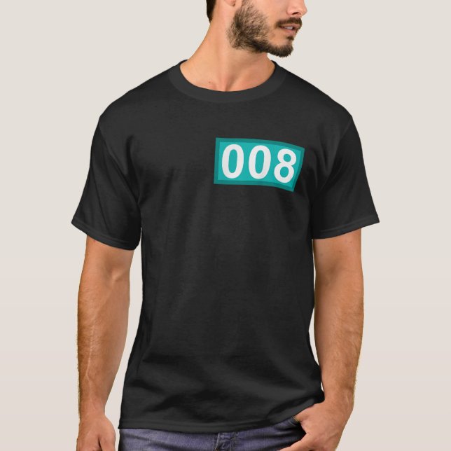 Roliga presenter till 8-åring Nummer 008 Lapp 8-år T Shirt (Framsida)