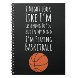 Roliga presenter till basketbollsspelare Teamfans Anteckningsbok