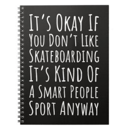 Roliga presenter till skateboardåkare Skateboardåk Anteckningsbok