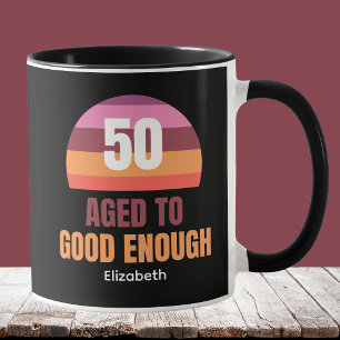 Roliga presentidéer för 50-årsfirande Mugg Åldrad 