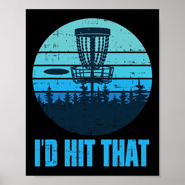 Roliga presentidéer för discgolf - Frisbee Golf Di Poster (Framsidan)