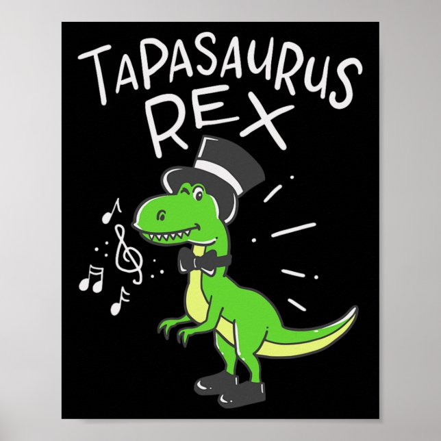 Roliga presentidéer för steppdansare Steppande Di Poster (Framsidan)