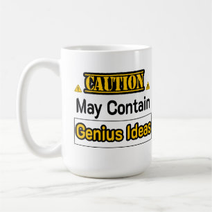 Roliga presentidéer till kontoret: Cautiion Genius Kaffemugg