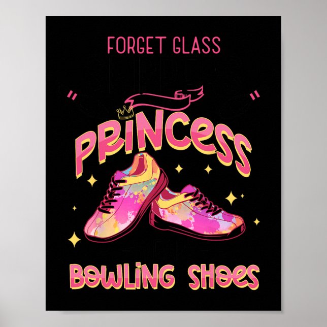 Roliga prinsessans bowling skor bowlare  poster (Framsidan)