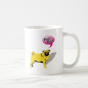 Roliga Pugs Regerar Gåvor Kaffemugg
