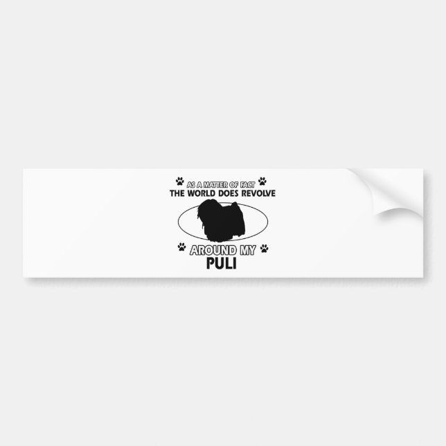 roliga PULI-designer Bildekal (Framsidan)