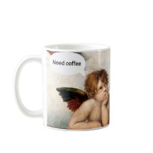 Roliga renässansänglar kaffemugg