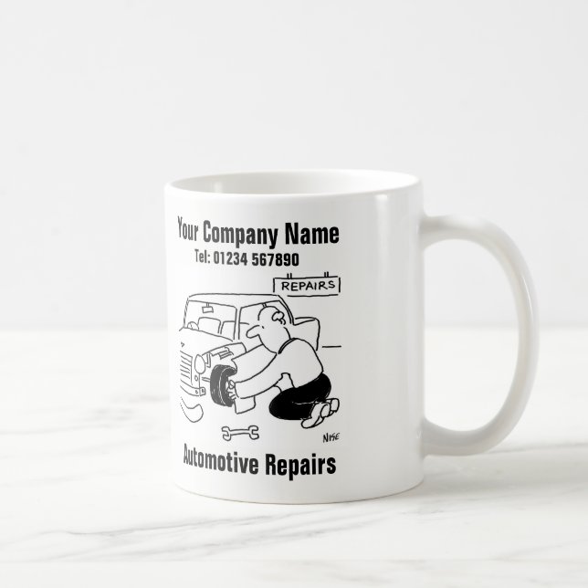 Roliga reparationer för bilverkstad mekaniker kaffemugg (Höger)