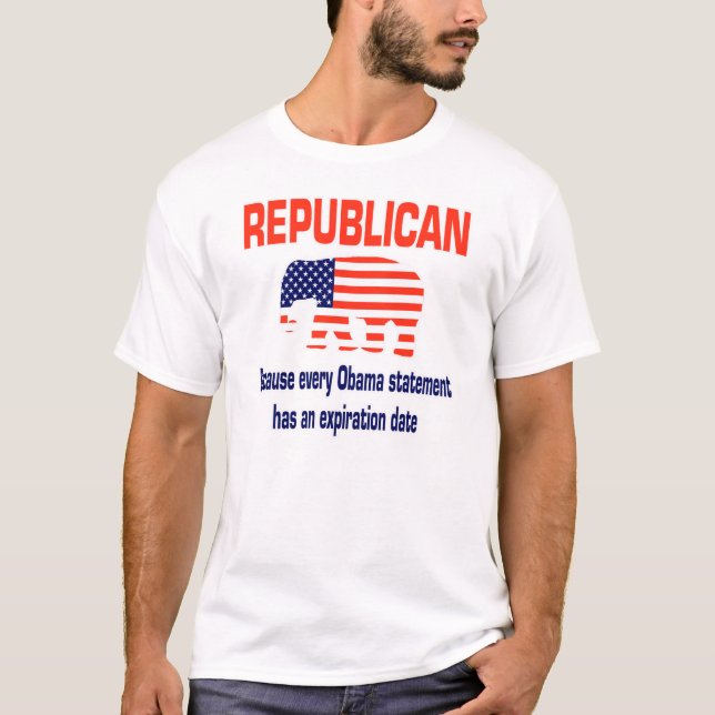Roliga republikanska Obama T-shirt (Framsida)