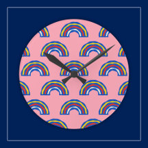 Roliga Retro 80-tals Primärfärg Regnbågar på Sött 