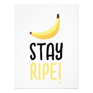 Roliga Retro-Banan Födelsedagspresent Puns Rediger Fototryck