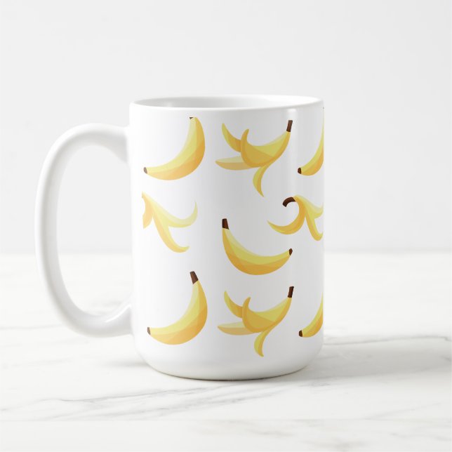 Roliga Retro-Banan Födelsedagspresent Puns Rediger Kaffemugg (Vänster)