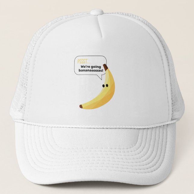 Roliga Retro-Banan Födelsedagspresent Puns Rediger Keps (Framsida)