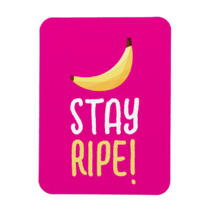 Roliga Retro-Banan Födelsedagspresent Puns Rediger Magnet
