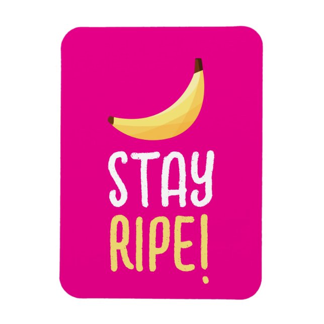 Roliga Retro-Banan Födelsedagspresent Puns Rediger Magnet (Vertikal)