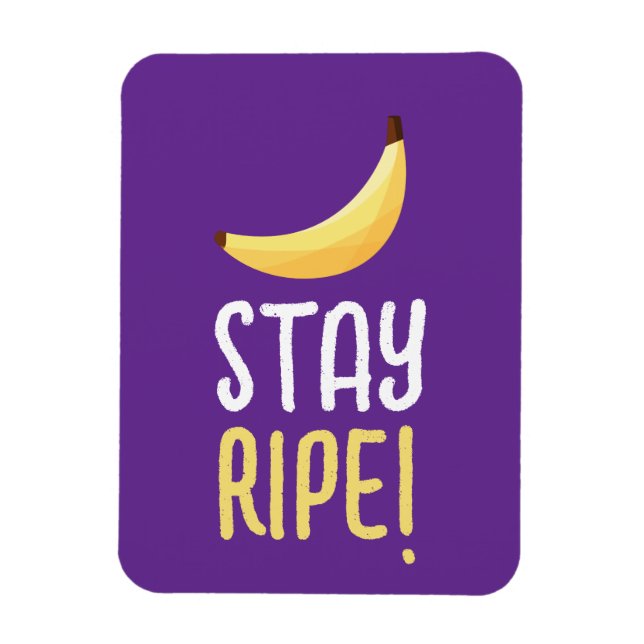 Roliga Retro-Banan Födelsedagspresent Puns Rediger Magnet (Vertikal)