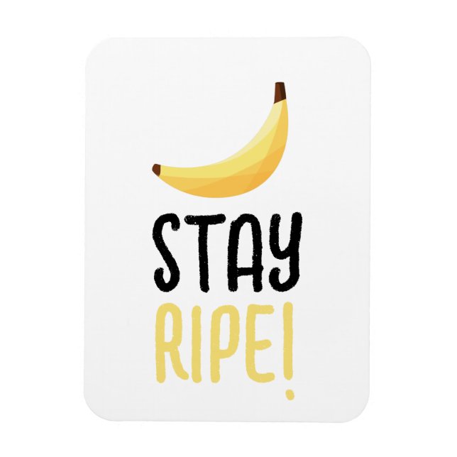 Roliga Retro-Banan Födelsedagspresent Puns Rediger Magnet (Vertikal)