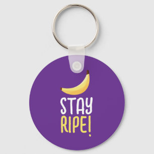 Roliga Retro-Banan Födelsedagspresent Puns Rediger Nyckelring