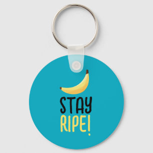 Roliga Retro-Banan Födelsedagspresent Puns Rediger Nyckelring