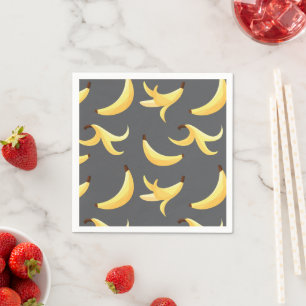 Roliga Retro-Banan Födelsedagspresent Puns Rediger Pappersservett