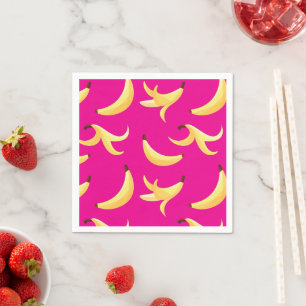 Roliga Retro-Banan Födelsedagspresent Puns Rediger Pappersservett