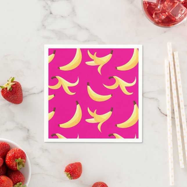 Roliga Retro-Banan Födelsedagspresent Puns Rediger Pappersservett (Insitu)