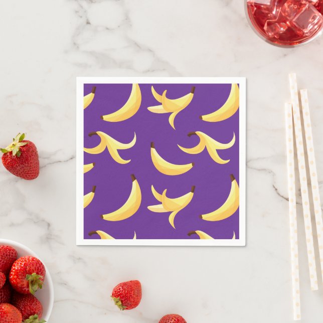 Roliga Retro-Banan Födelsedagspresent Puns Rediger Pappersservett (Insitu)