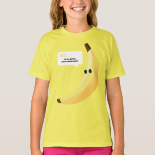 Roliga Retro-Banan Födelsedagspresent Puns Rediger T Shirt
