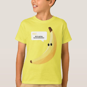 Roliga Retro-Banan Födelsedagspresent Puns Rediger T Shirt