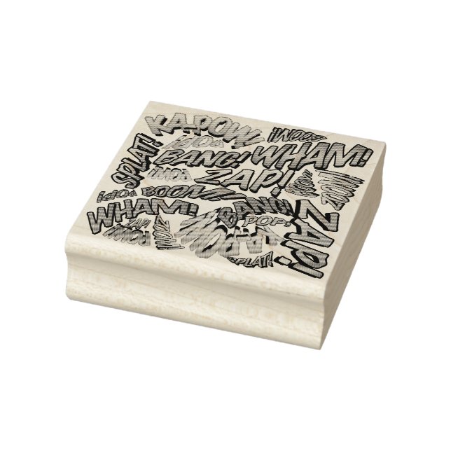 Roliga Retro Serietidningar Pop Art Ljud Stämpel (Stämpel)