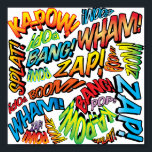 Roliga Retroserietidningar Pop Art-ljud Poster<br><div class="desc">En rolig,  cool och trendig retro serietidning popkonst-inspirerad design som sätter igång din dag med kraft. Den perfekta presenten för superhjältar,  dina vänner,  familj eller som en belöning till dig själv. Designad av ComicBookPop© på www.zazzle.com/comicbookpop*</div>