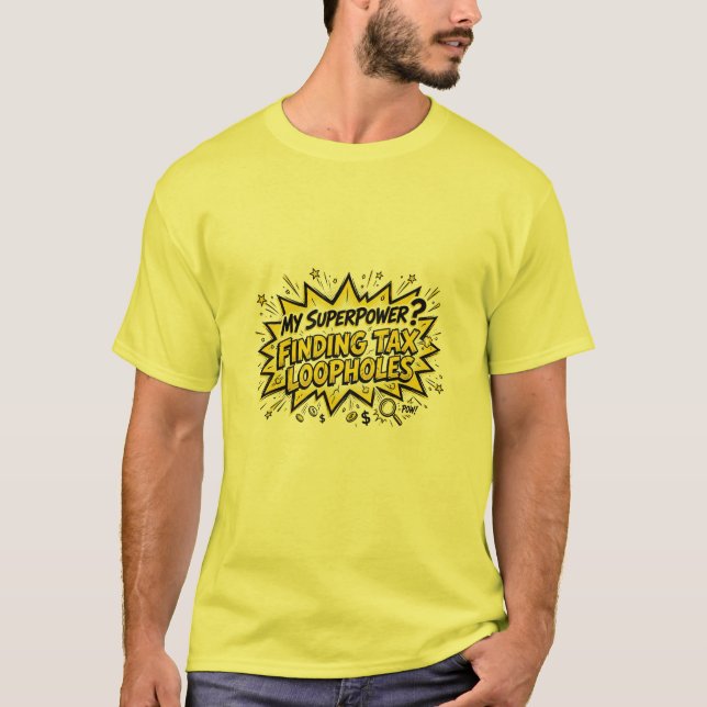 Roliga revisorer som hittar kryphål i skattelagarn t shirt (Framsida)