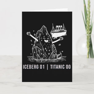 Roliga Rms Titanic Isberg Kryssningsfartyg Skämt M Kort