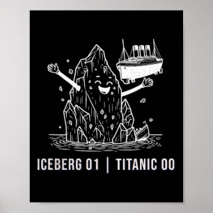 Roliga Rms Titanic Isberg Kryssningsfartyg Skämt M Poster