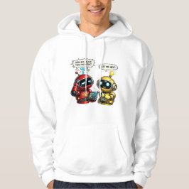 roliga robotar hoodie