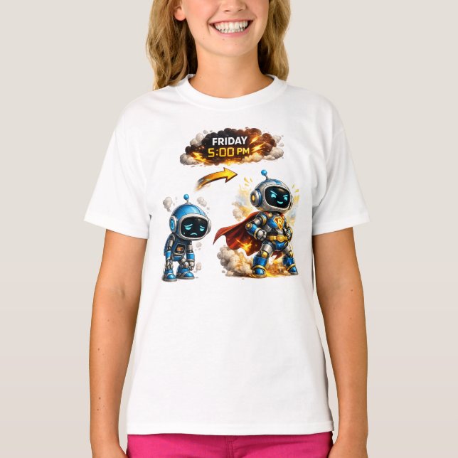Roliga robotmemes t shirt (Framsida)