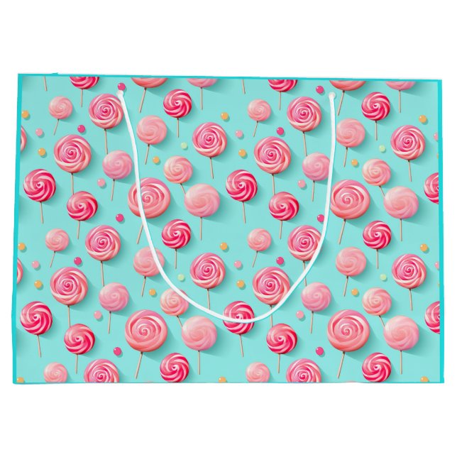 Roliga Rosa och Blå Lollipops Godisgatan (Baksidan)