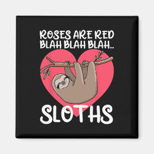 Roliga Roses Are Red Blah Dovendyrs Tröja Dovendyr Magnet