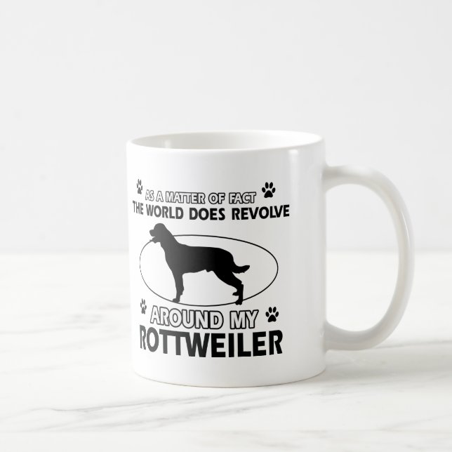 Roliga ROTTWEILER-designer Kaffemugg (Höger)