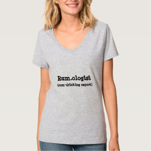 Roliga Rum.ologist-citationsteckenkvinna T-tröja T-shirt