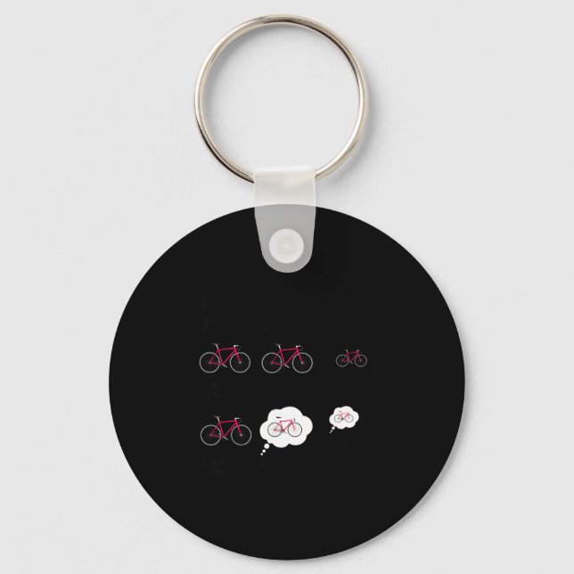 Roliga saker Fritids cykel cykel Nyckelring (Framsida)