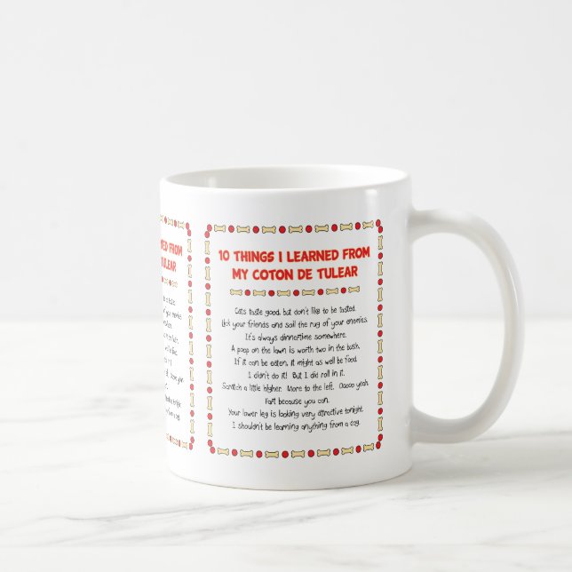 Roliga saker mig som är lärd från min bomull de kaffemugg (Höger)
