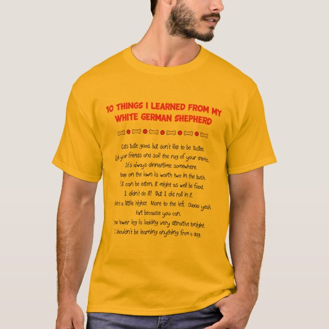 Roliga saker mig som är lärd från tysk herde för tröja (Framsida)
