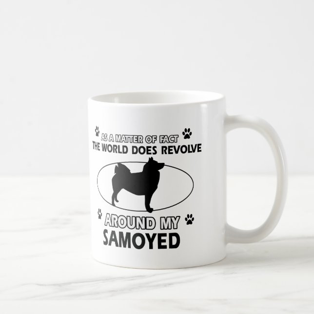 roliga SAMOYEDdesigner Kaffemugg (Höger)
