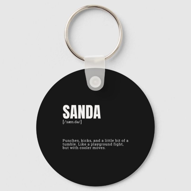 Roliga Sanda-entusiasters humoristiska definition  Nyckelring (Framsida)