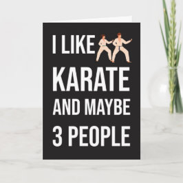 Roliga Sarkastiska Karate-kort Kampsport Fighter Kort
