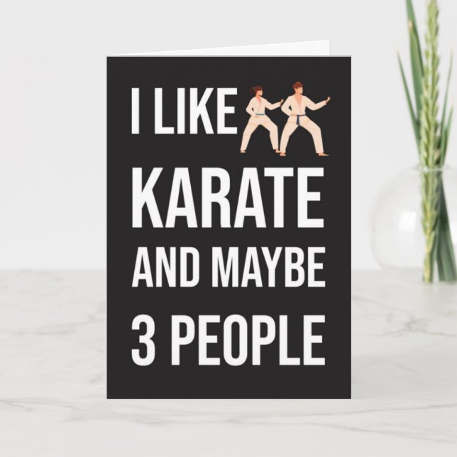 Roliga Sarkastiska Karate-kort Kampsport Fighter Kort (Framsida)
