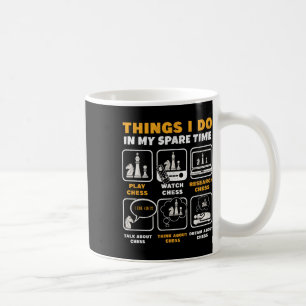 Roliga schackspelaresaker jag gör på min fritid  kaffemugg